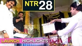 NTR 28 Launch Pooja Ceremany Highlights || NTR Trivikram Movie Opening || #NTR28Launch