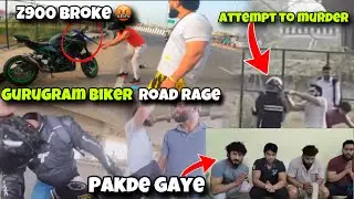 GURUGRAM BIKER Road Rage with BLACK SCORPIO🤬| Attempt to MURDER🤬