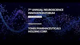 Tonix Pharmaceuticals Holding Corp. @ Sachs_NIF