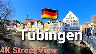 [4K] T&uuml;bingen, Germany 🇩🇪 Walking Tour | Street View | Phong cảnh nước Đức | Cuộc sống Đức