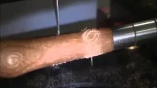 engraving cherry blank on MDX15 from 3Dwaxmill.com