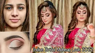 Long lasting Indian Bridal Makeup Tutorial || Quick , Simple & Easy Bride look....