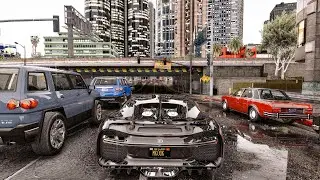 4K: GTA 5 - 2021 Graphics | CineREALISM | Next-Gen Ray Tracing Graphics MOD - Premium Cars Gameplay!