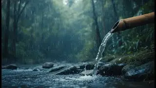 jungle Rain Sounds for Deep Sleep: 432Hz Green Noise + 8D Audio [Instant Brain Massage]