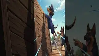 Django besucht die Police Academy im Anime-Stil! 🔥 Erstellt mit Capcut #anime #ai #shorts #django