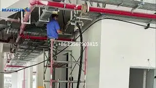 Cable Installation Operation Of Universal Aluminum Sheave Stringing Block#cable #tools #block #wire