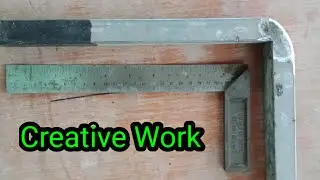 HOW TO BEND BOX BAR AT 90 DEGREE ANGLE | SQUARE TUBING TRICK AND TIPS | sinhala | Creative work