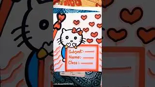 😺How to decorate Assignment Front Page 📃🙀#frontpage #assignment #decoration #handwriting #short