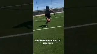 How to play off man coverage with nfl defensive backs #defensiveback #football #defensivebackdrills