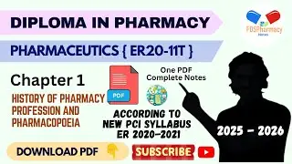 Chapter 1 : History of Pharmacy Profession and Pharmacopoeia Notes | Pharmaceutics Notes (2025-2026)