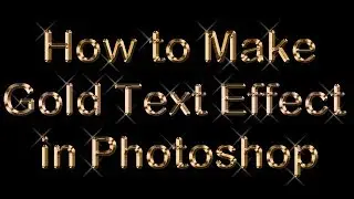 !! How to make gold text Effect in Photoshop !! Creating a Gold Text Effect in Photoshop !!
