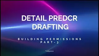 Detail drafting in PreDCR of Building Permission Drawings part-3 | TS-bPASS | Telangana | Hyderabad