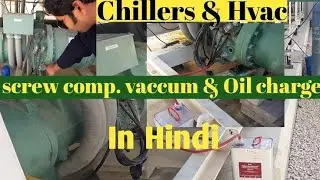 chiller ac system compressor change and gas charge