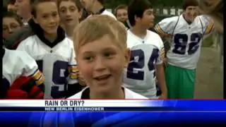 Operation Football: Better to play in rain or shine?