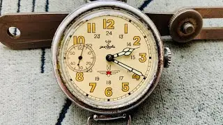 Military Watch Kirovskie Pot RKKA WWII memory made in Soviet Union/1 GChZ(First State Watch Factory)