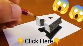 Very Easy !! How to Draw a 3D Floating Letter 