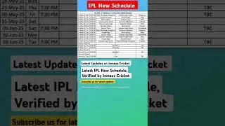 IPL New schedule, IPL 2025 #ipl #rcb #csk #mi #viratkohli #cricket