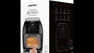 Oven, 17 Touch Screen Presets Fry, Roast, Dehydrate & Bake, Auto, XL 10L Family Size, Black #short
