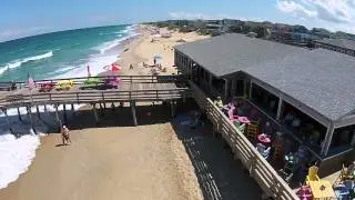 Aerial look at Andy's new Deck Bar & Grill at Nags Head Fishing Pier!