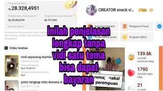 inilah penjelasan lengkap seputar kreator snack vidio