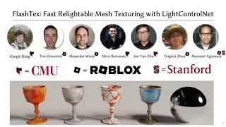 FlashTex: Fast Relightable Mesh Texturing with LightControlNet
