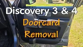 Remove Driver&rsquo;s Door Card & Switches Land Rover Discovery 3 and 4