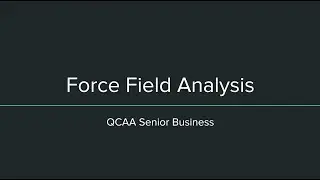 Force Field Analysis Extended Response
