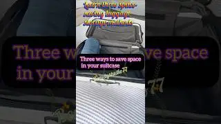 3 Genius Luggage Folding Hacks to Save Space Instantly! ✨🧳