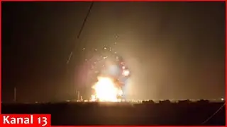 Moment of massive Russian strikes on energy facilities in Ukraine&rsquo;s Kremenchuk city
