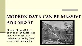 APM1-1: What Is Big Data