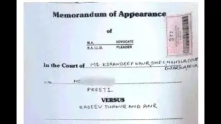 How to fill Memo of Appearance form in Court | Court mai Memo of Appearance kese de | MOA | Court