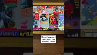 Пароль Metroid, который приводит к сбою Nintendo Switch