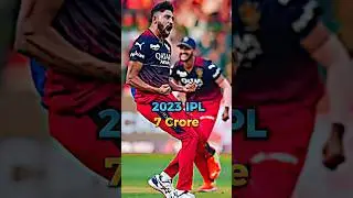 Mohammed siraj total IPL salary (2017-2023)🤑#shorts #ipl