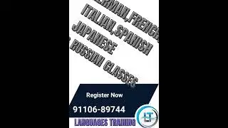 Learn German, French,Italian, Spanish, Japanese & Russian online classes