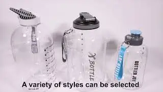 Bottled Joy - Sports bottle with straw