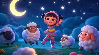 Let&rsquo;s Count Sheep and Fall Asleep | Relaxing Counting Rhyme | Educational Kids Songs