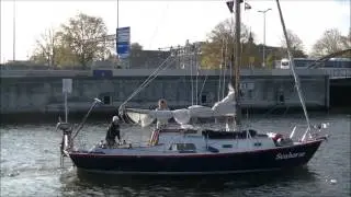 Sailing boat Seahorse at crazy Amsterdam central train station!!