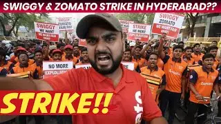 Kya Hyderabad Mein Bhi Strike Hai? Swiggy & Zomato Strike || All India GIG Workers Strike #strike 