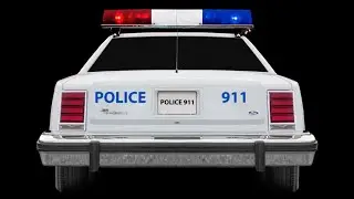 🔈 Police Siren - Ford LTD Crown Victoria-3 Hours Engine V8 Idle Sound| ASMR,Test Drive II The Duel 🔈