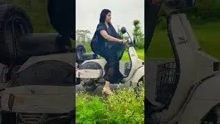 Girl Riding LML Vespa 🛵🛵🛵🛵 #girlrider