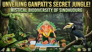 Nature Theme Ganpati Decoration 2025| Konkan Wildlife Theme