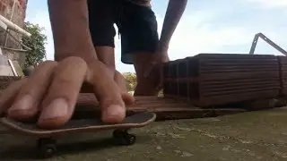 rolê de fingerboard no quintal part 4