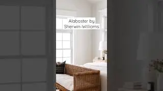 Мой любимый ТЕПЛЫЙ цвет белой краски... Alabaster от Sherwin Williams 🤩 #шорты #белаякраска #тренд