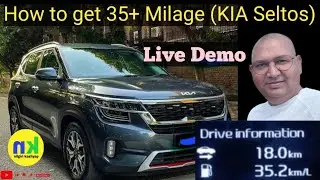 How to get 35 KMPL milage from KIA Seltos Live Demo @nilgirikashyap