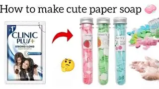 How to make homemade cute paper soap 🧼 for your children's so don't skip 