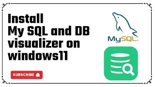 MY SQL server and DB visualizer installing