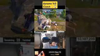 dynamo 1v3 clutch🫣😱 #shorts #bgmi @DynamoGaming