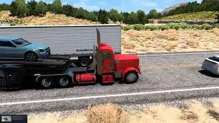 Redding (CA) To Elko (NV) Red on Red Peterbilt | American Truck Simulator