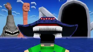 I Made ALL GIANT SEA MONSTERS In Minecraft