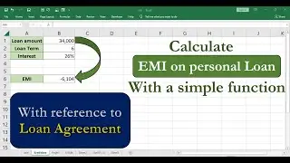 How to calculate Loan EMI in Excel